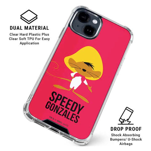 Looney Tunes Speedy Gonzales Identity iPhone 15 Clear Case